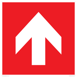 PV13066: Up arrow (white on red background)
