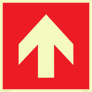 PV13066: Up arrow (white on red background)