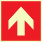 PV13066: Up arrow (white on red background)