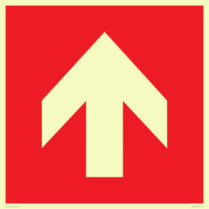 PV13066: Up arrow (white on red background)