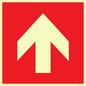 PV13066: Up arrow (white on red background)