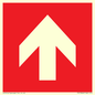 PV13066: Up arrow (white on red background)
