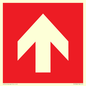 PV13066: Up arrow (white on red background)