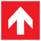PV13066: Up arrow (white on red background)