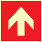 PV13066: Up arrow (white on red background)