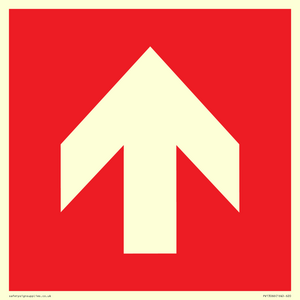 PV13066: Up arrow (white on red background)