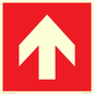 PV13066: Up arrow (white on red background)