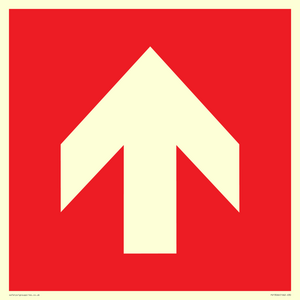 PV13066: Up arrow (white on red background)