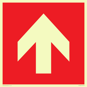 PV13066: Up arrow (white on red background)