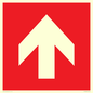 PV13066: Up arrow (white on red background)