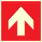 PV13066: Up arrow (white on red background)