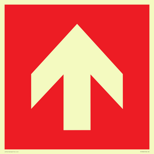 PV13066: Up arrow (white on red background)