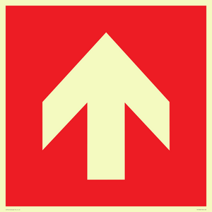 PV13066: Up arrow (white on red background)