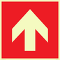 PV13066: Up arrow (white on red background)