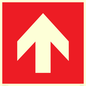 PV13066: Up arrow (white on red background)