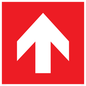 PV13066: Up arrow (white on red background)
