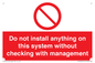 PV13279: Do not install anything on this system without checking with management