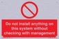 PV13279: Do not install anything on this system without checking with management