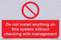 PV13279: Do not install anything on this system without checking with management