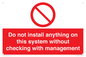 PV13279: Do not install anything on this system without checking with management