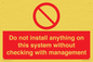 PV13279: Do not install anything on this system without checking with management