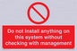 PV13279: Do not install anything on this system without checking with management