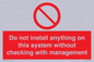 PV13279: Do not install anything on this system without checking with management