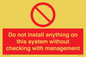PV13279: Do not install anything on this system without checking with management