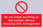 PV13279: Do not install anything on this system without checking with management