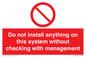 PV13279: Do not install anything on this system without checking with management