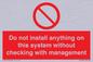 PV13279: Do not install anything on this system without checking with management