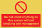 PV13279: Do not install anything on this system without checking with management