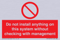 PV13279: Do not install anything on this system without checking with management