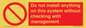 PV13279: Do not install anything on this system without checking with management