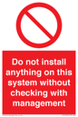 PV13279: Do not install anything on this system without checking with management