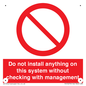 PV13279: Do not install anything on this system without checking with management
