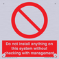 PV13279: Do not install anything on this system without checking with management