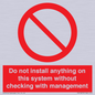 PV13279: Do not install anything on this system without checking with management