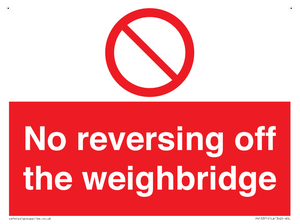 PV13371: No reversing off the weighbridge