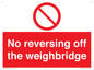 PV13371: No reversing off the weighbridge