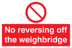 PV13371: No reversing off the weighbridge