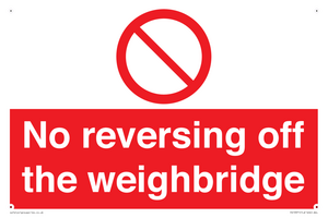PV13371: No reversing off the weighbridge
