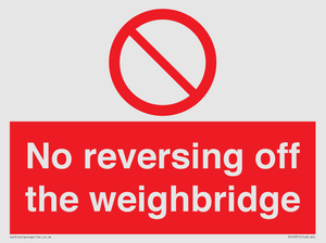 PV13371: No reversing off the weighbridge