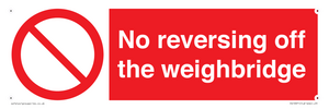 PV13371: No reversing off the weighbridge