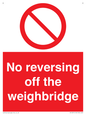 PV13371: No reversing off the weighbridge