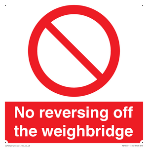 PV13371: No reversing off the weighbridge