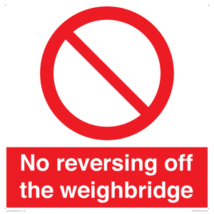 PV13371: No reversing off the weighbridge
