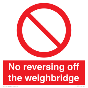 PV13371: No reversing off the weighbridge