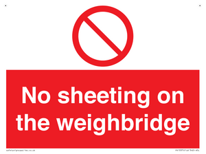 PV13375: No sheeting on the weighbridge