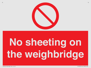 PV13375: No sheeting on the weighbridge